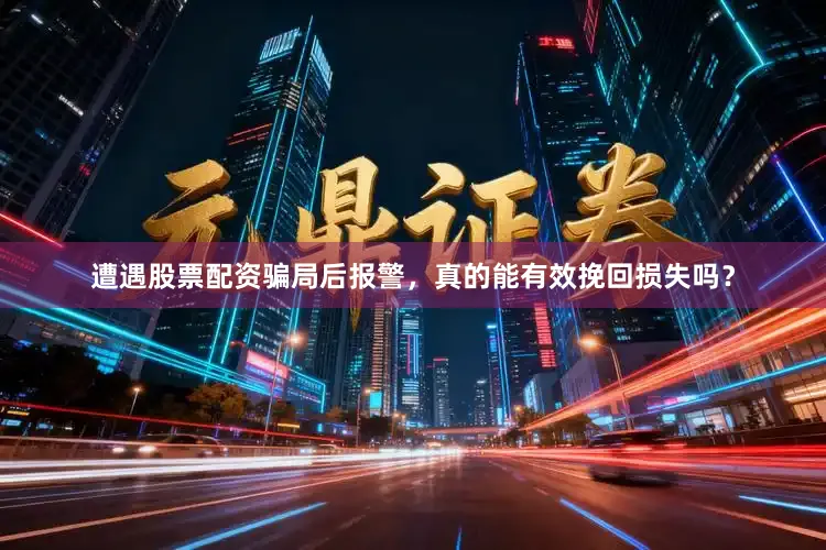 遭遇股票配资骗局后报警，真的能有效挽回损失吗？
