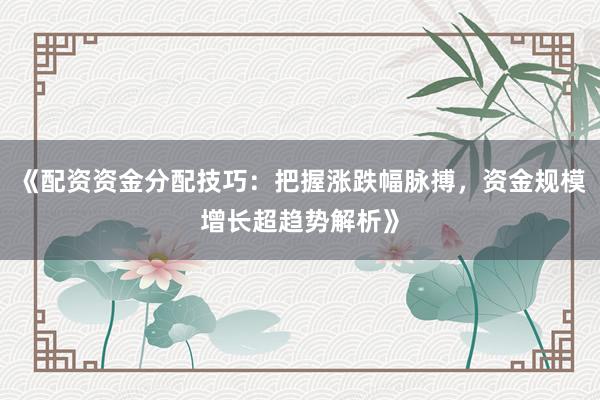 《配资资金分配技巧：把握涨跌幅脉搏，资金规模增长超趋势解析》