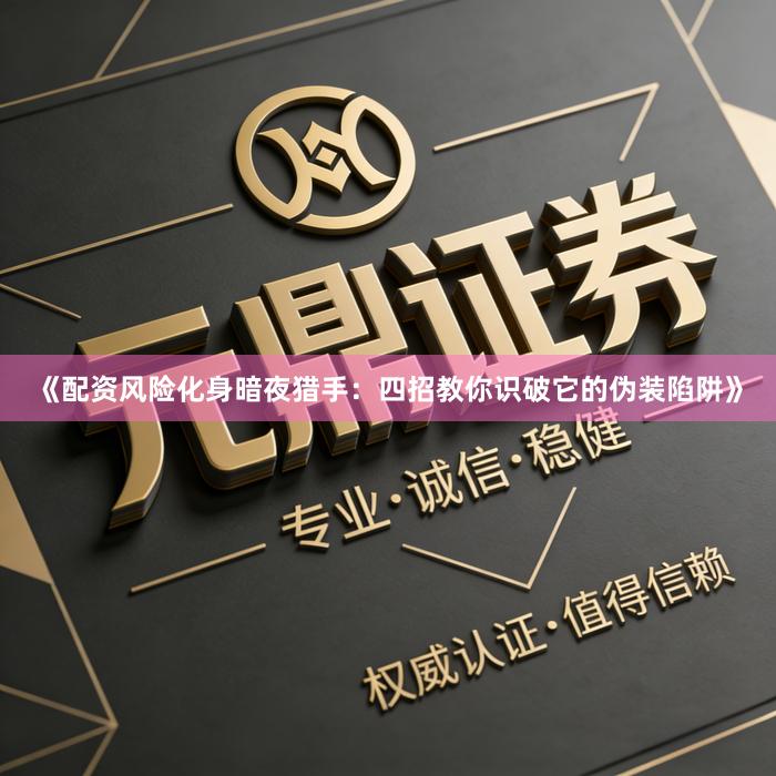 《配资风险化身暗夜猎手：四招教你识破它的伪装陷阱》