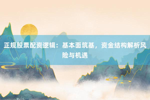 正规股票配资逻辑：基本面筑基，资金结构解析风险与机遇