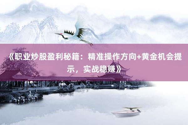 《职业炒股盈利秘籍：精准操作方向+黄金机会提示，实战稳赚》