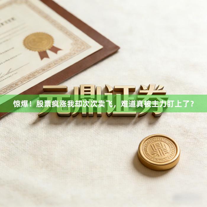 惊爆！股票疯涨我却次次卖飞，难道真被主力盯上了？