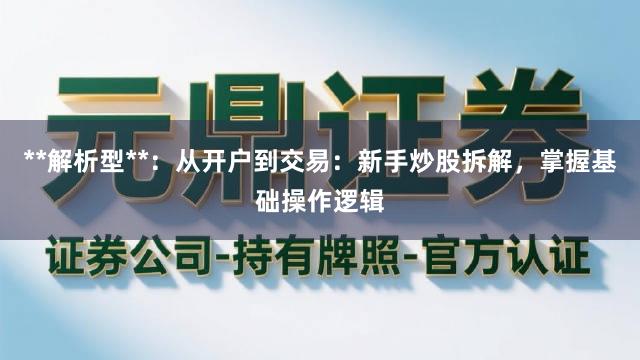 **解析型**：从开户到交易：新手炒股拆解，掌握基础操作逻辑