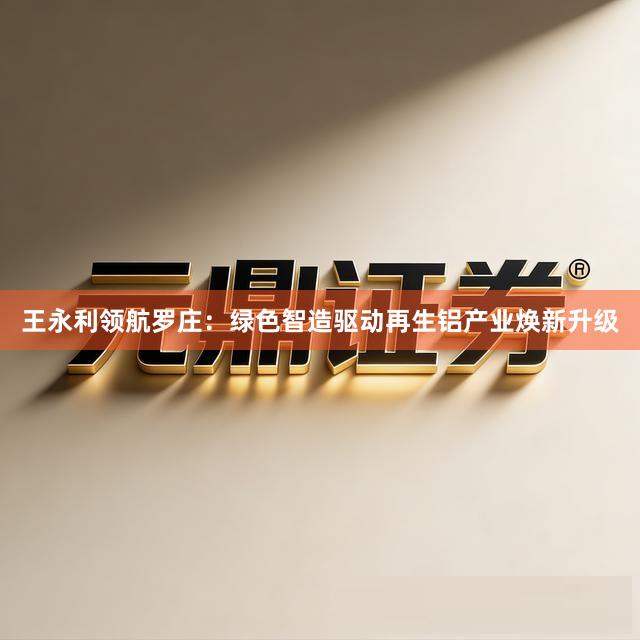 王永利领航罗庄：绿色智造驱动再生铝产业焕新升级