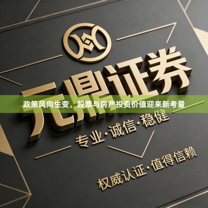 政策风向生变，股票与房产投资价值迎来新考量